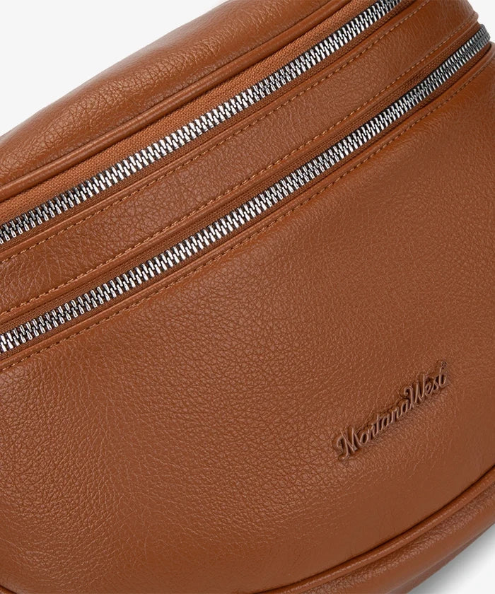 Montana West Dual Zipper Bum Bag