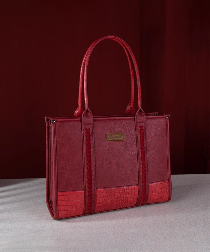 Wrangler Wide Cow Print Tote Bag