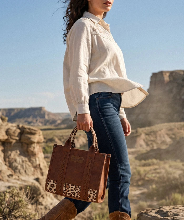 Wrangler Animal Print Concealed Carry Tote Bag