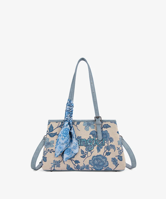 Wrangler Vintage Floral Print Canvas Shoulder Bag
