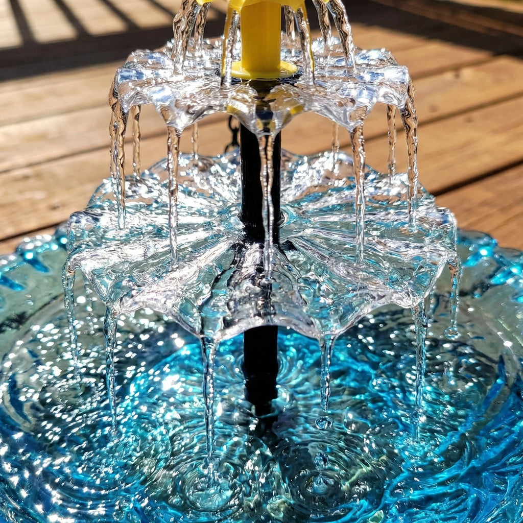 🔥🔥New Year 70% Off--Solar Cascade Hanging Bird Bath Fountain
