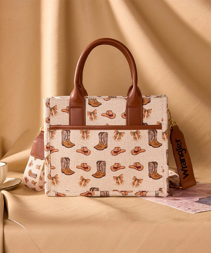 Wrangler Rodeo Icons Canvas Tote Bag