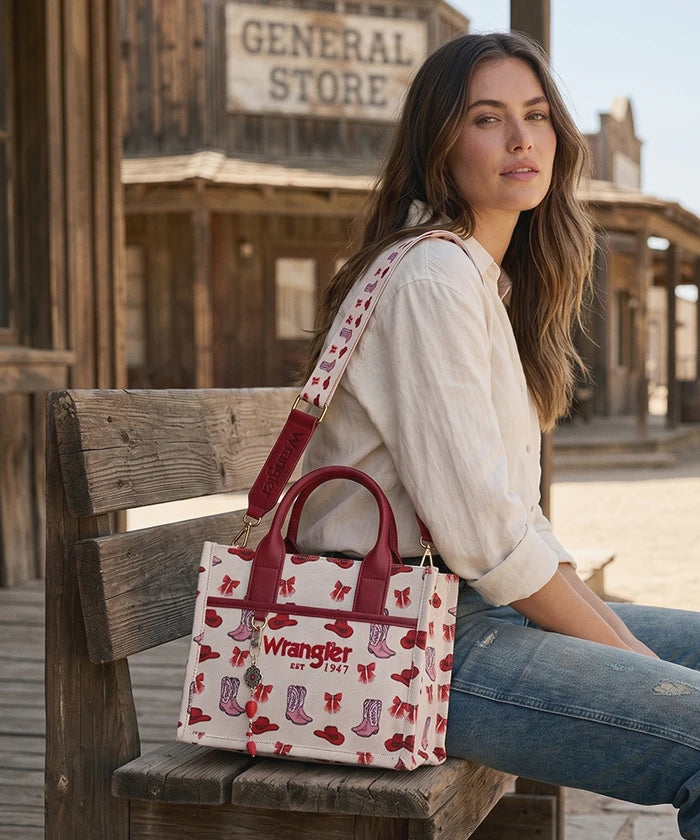 Wrangler Rodeo Icons Canvas Tote Bag