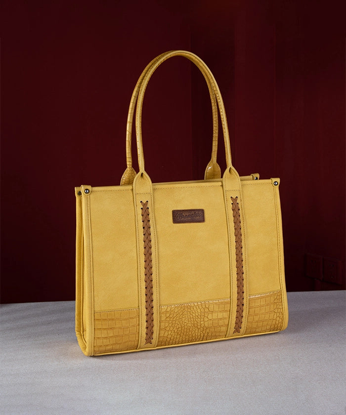 Wrangler Wide Cow Print Tote Bag