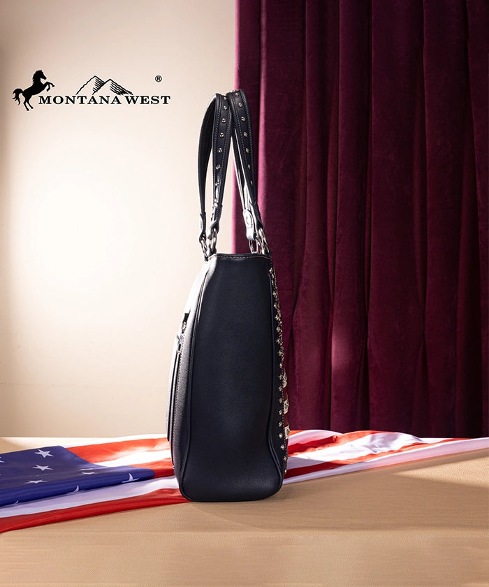 Montana West American Flag Concealed Carry Tote Bag