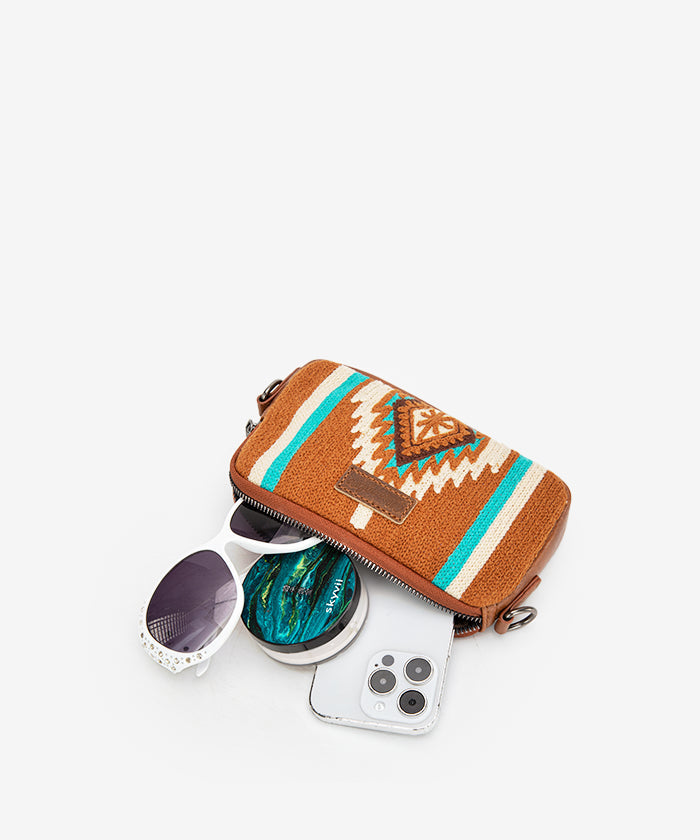 Wrangler Aztec Knitted Bucket Bag Collection