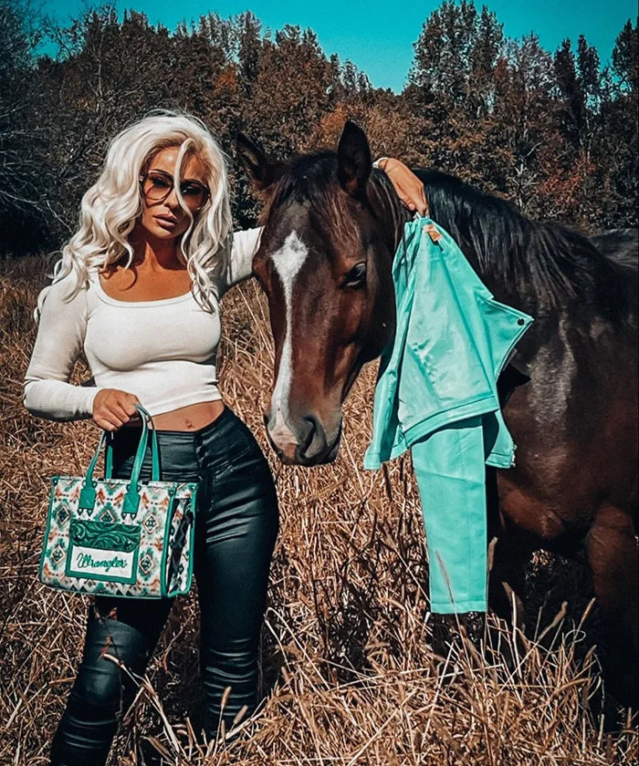 Wrangler Aztec Concealed Carry Canvas Tote Bag Collection