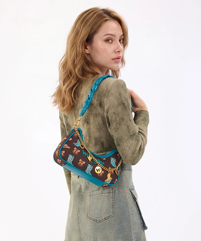 Wrangler Rodeo Icons Braided Handle Shoulder Bag