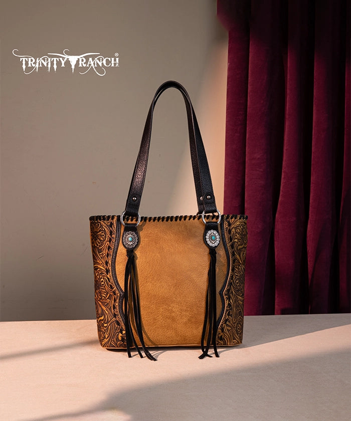 Trinity Ranch Floral Tooled Concealed Carry Tote Bag Collection
