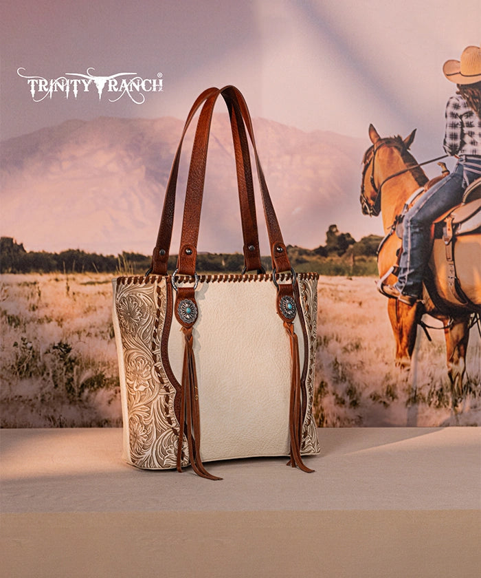 Trinity Ranch Floral Tooled Concealed Carry Tote Bag Collection