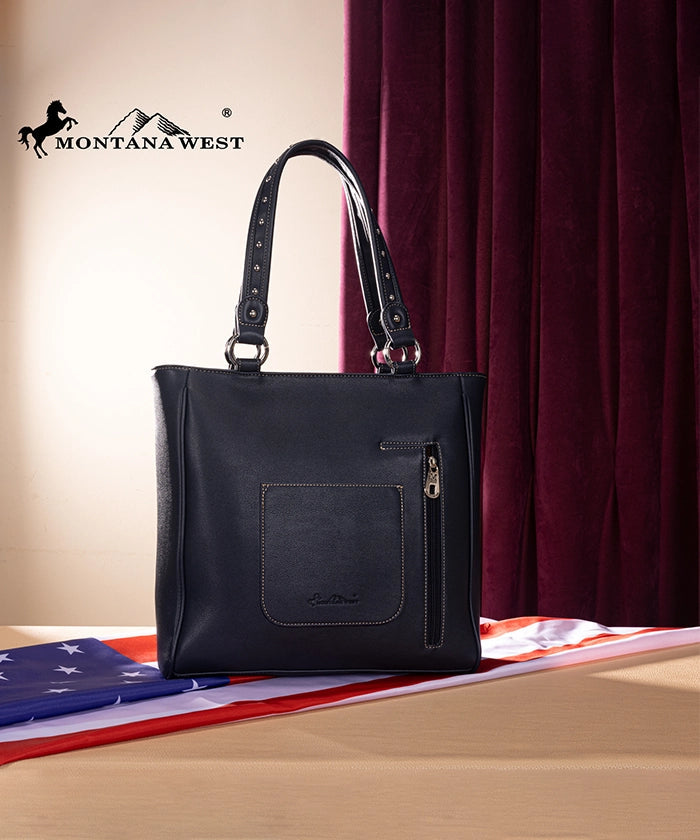 Montana West American Flag Concealed Carry Tote Bag