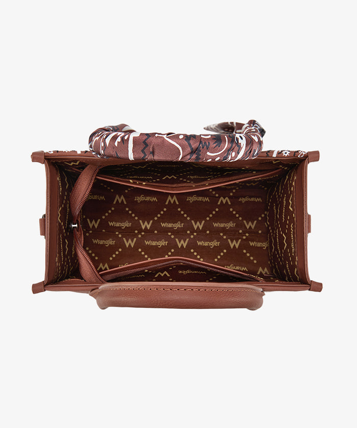 Wrangler Western Desert Paisley Tote Bag
