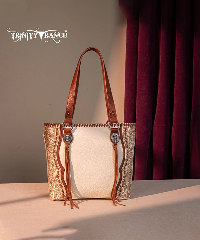 Trinity Ranch Floral Tooled Concealed Carry Tote Bag Collection