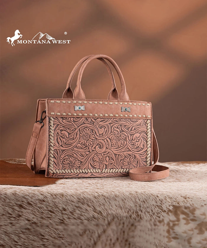 Montana West Floral Tooled Tote Bag Collection