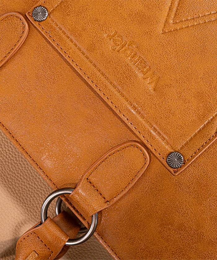Wrangler Print Whipstitch Concealed Carry Tote Bag
