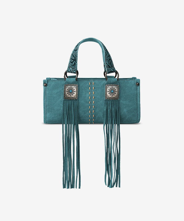 Montana West Western Fringe Concho Mini Crossbody Bag