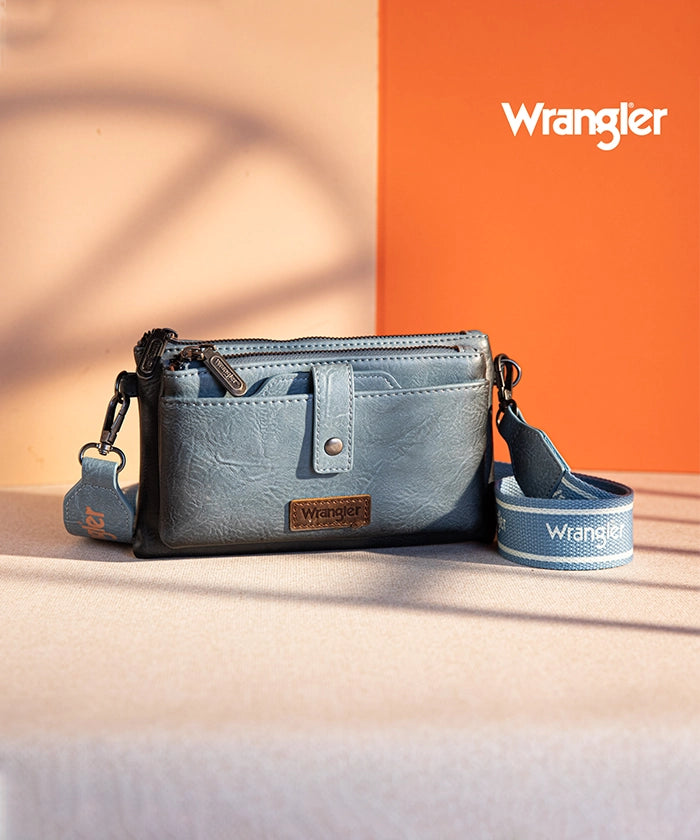 Wrangler Dual Zipper Crossbody Bag