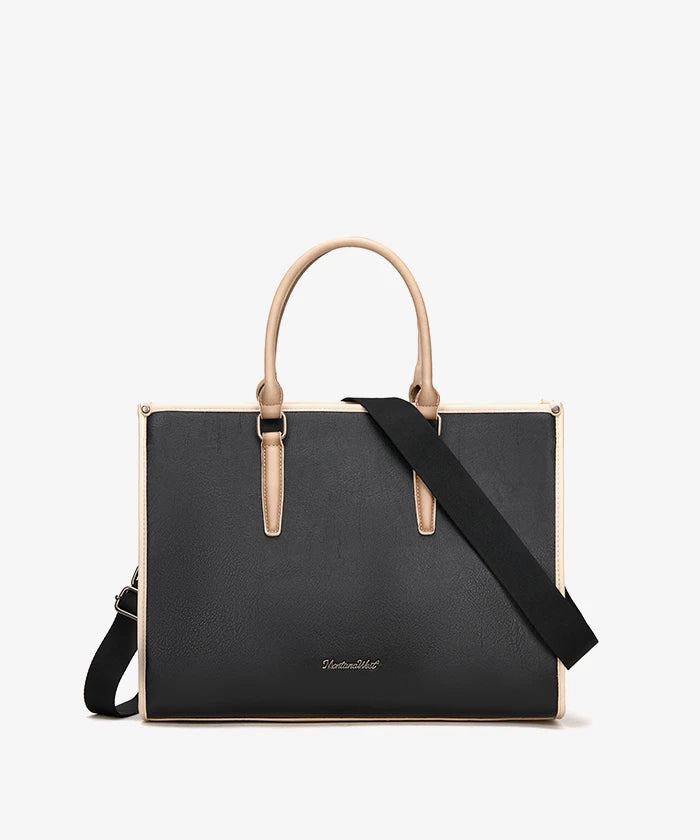 Montana West Vintage Classic Laptop Tote Bag