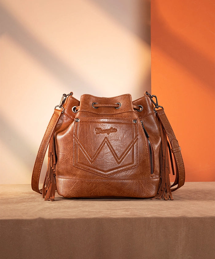 Wrangler Aztec Knitted Bucket Bag Collection