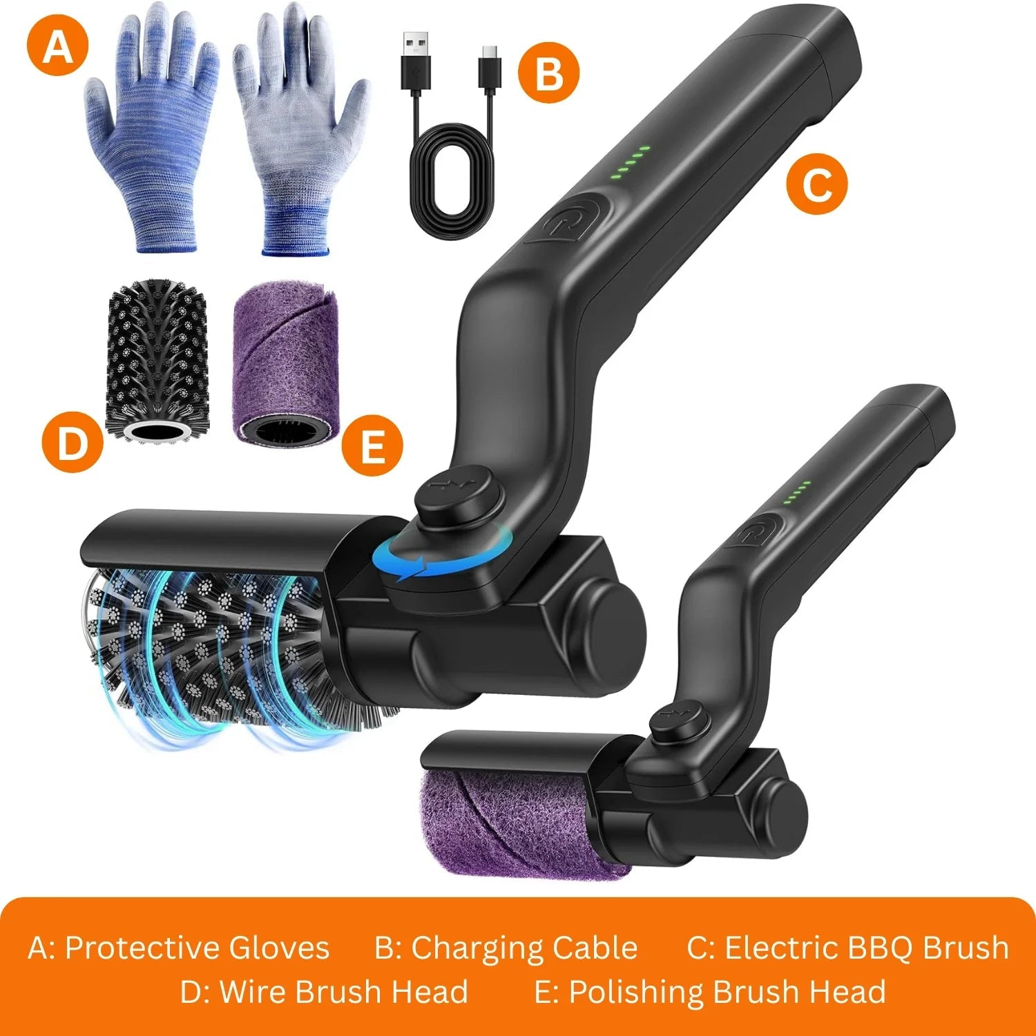 🇺🇸 Memorial Day 50% OFF! Rechargeable Grill Brus – No Scrubbing, Just Shine! 🧼✨