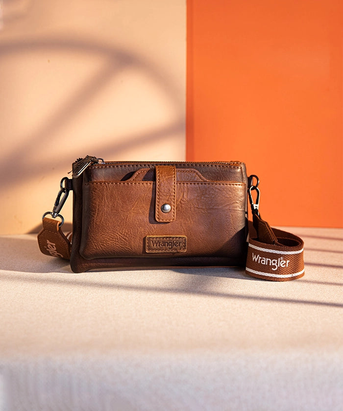 Wrangler Dual Zipper Crossbody Bag