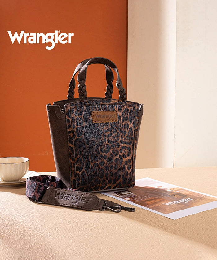 Wrangler Wildside Cheetah Top Handle Tote Bag