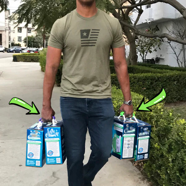🛒Only $35 for 6-Pack!Click & Carry Bag Handle Set🛍️