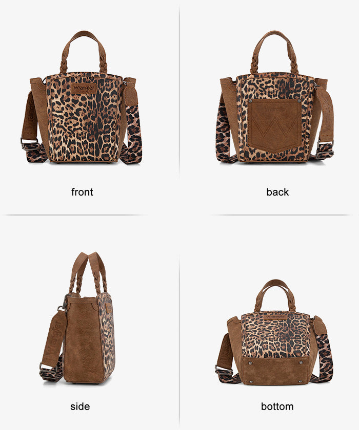 Wrangler Wildside Cheetah Top Handle Tote Bag