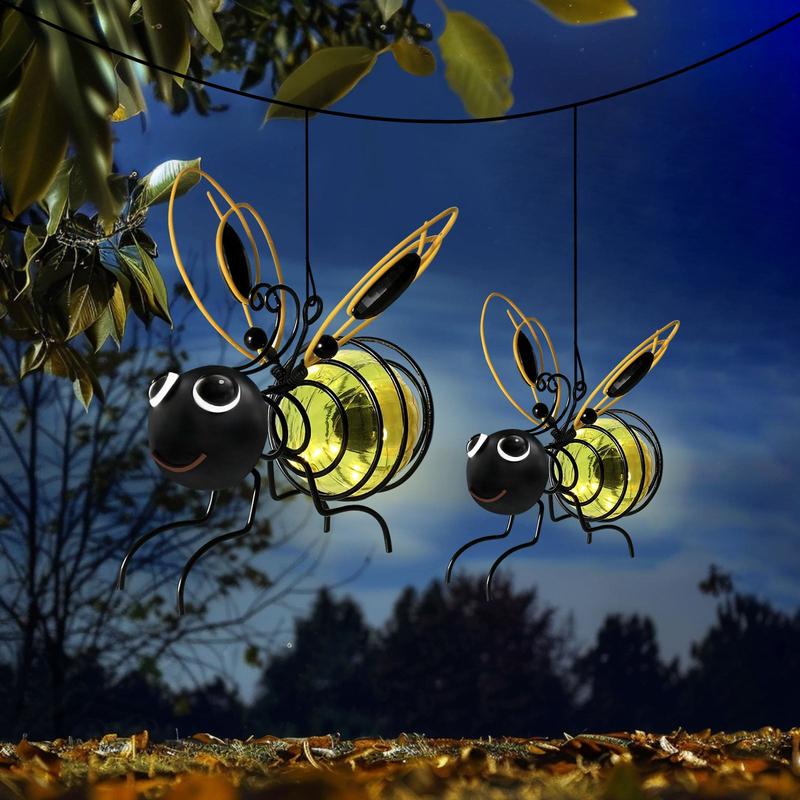 ✨  Create magic in the garden ! 🐝☀️🐝Hanging solar light for outdoor use -