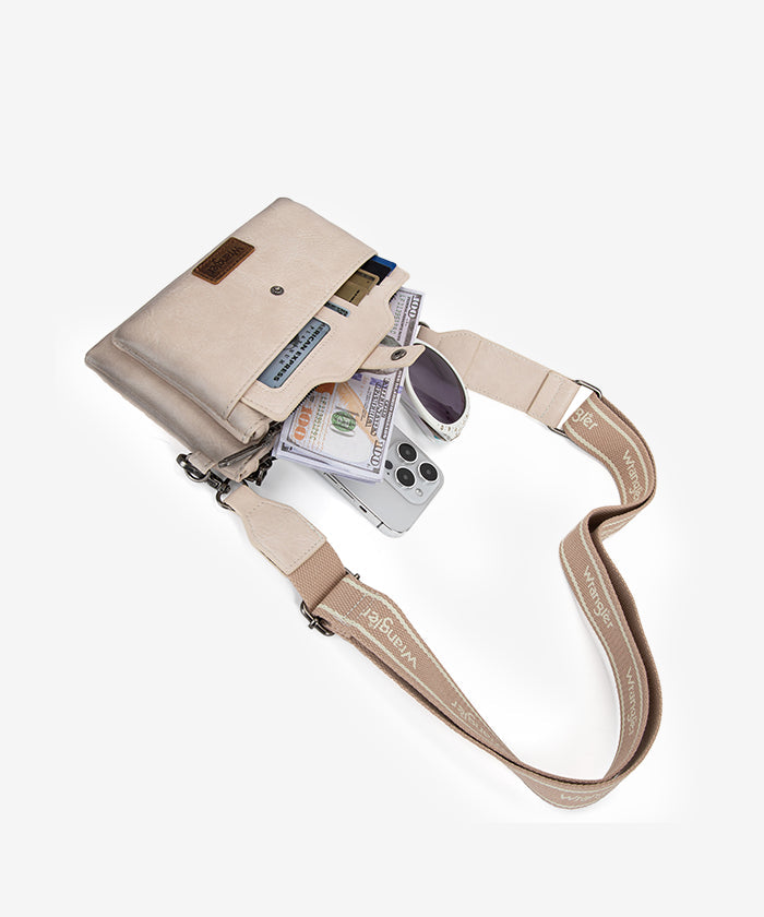 Wrangler Dual Zipper Crossbody Bag