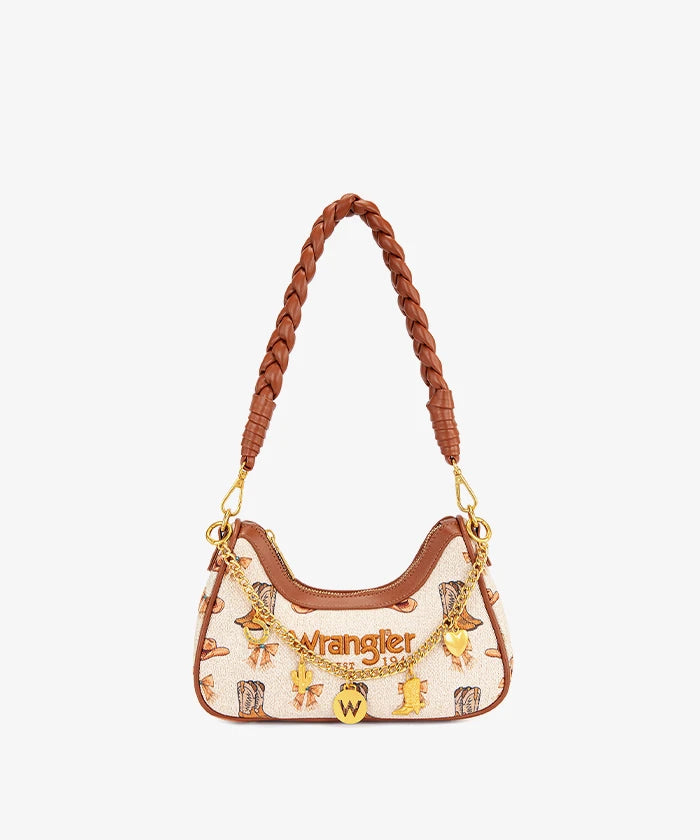 Wrangler Rodeo Icons Braided Handle Shoulder Bag