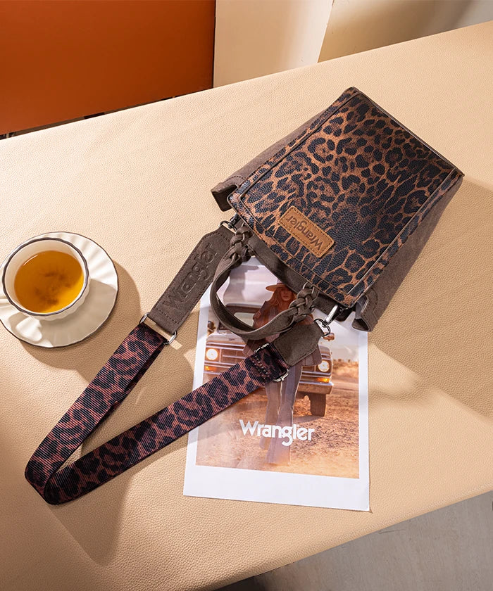 Wrangler Wildside Cheetah Top Handle Tote Bag