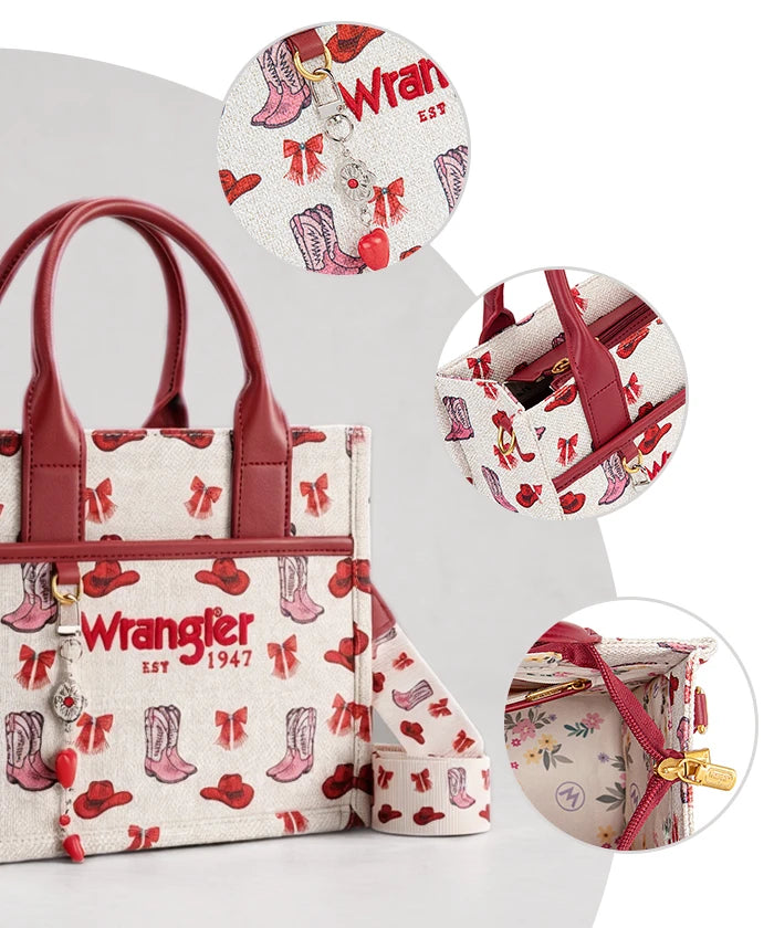 Wrangler Rodeo Icons Canvas Tote Bag