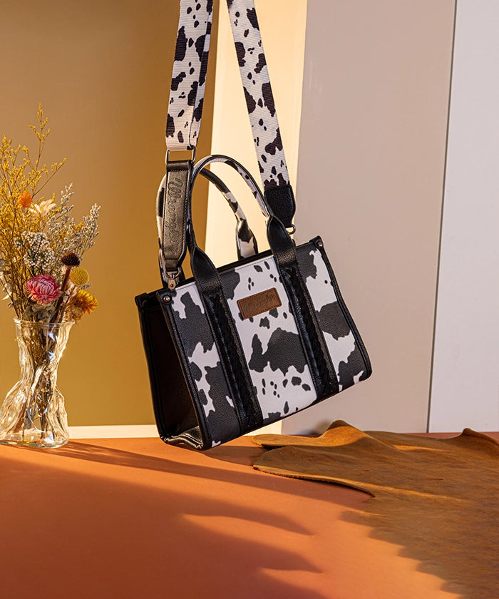 Wrangler Cow Print Concealed Crossbody Bag