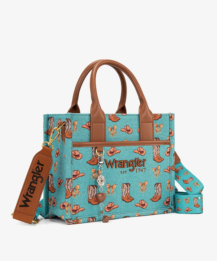 Wrangler Rodeo Icons Canvas Tote Bag