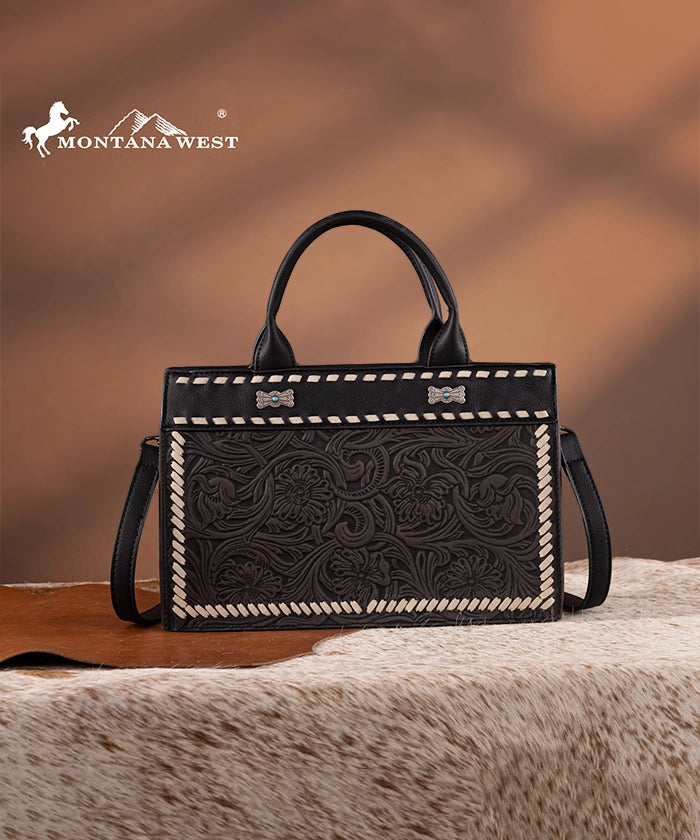 Montana West Floral Tooled Tote Bag Collection