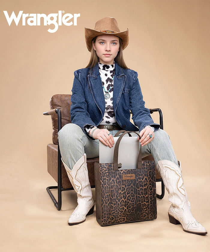 Wrangler Wildside Cheetah Tote Bag