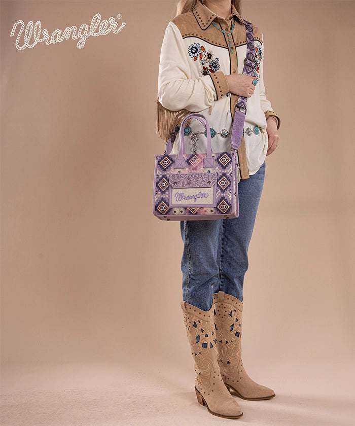 Wrangler Aztec Concealed Carry Canvas Tote Bag Collection
