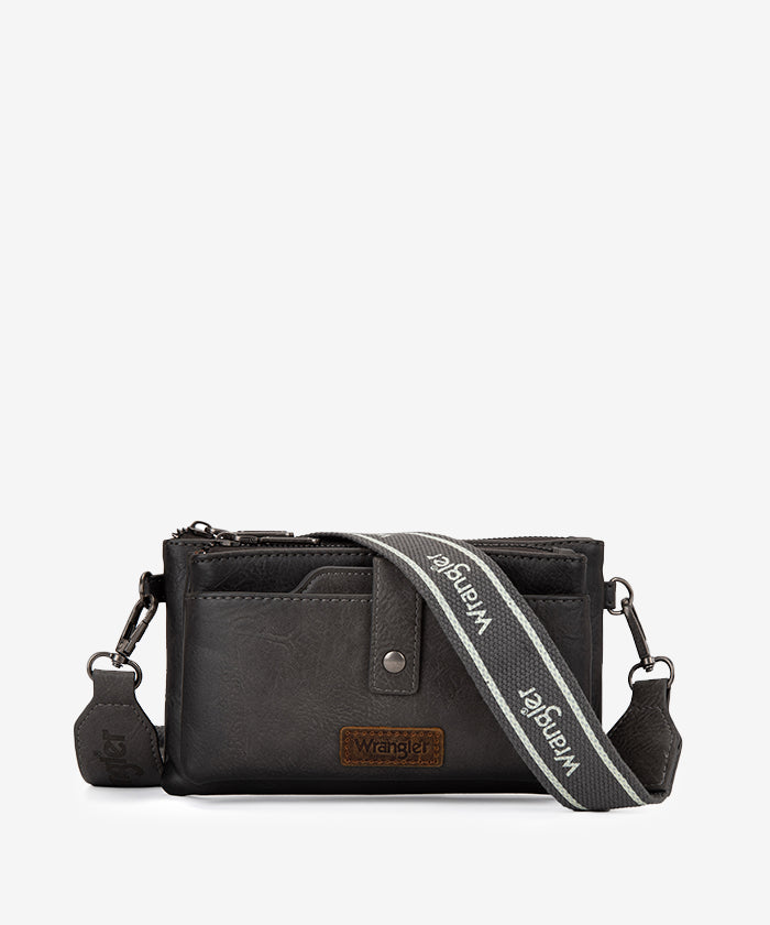 Wrangler Dual Zipper Crossbody Bag