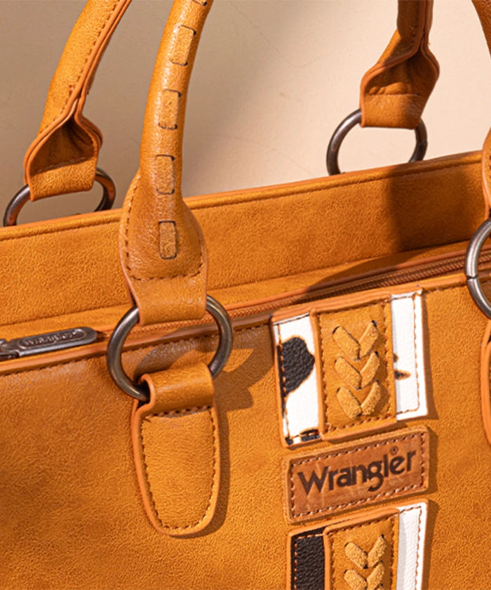 Wrangler Print Whipstitch Concealed Carry Tote Bag