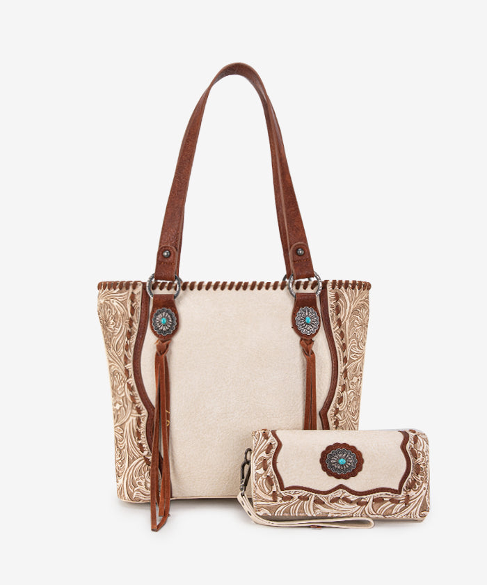 Trinity Ranch Floral Tooled Concealed Carry Tote Bag Collection