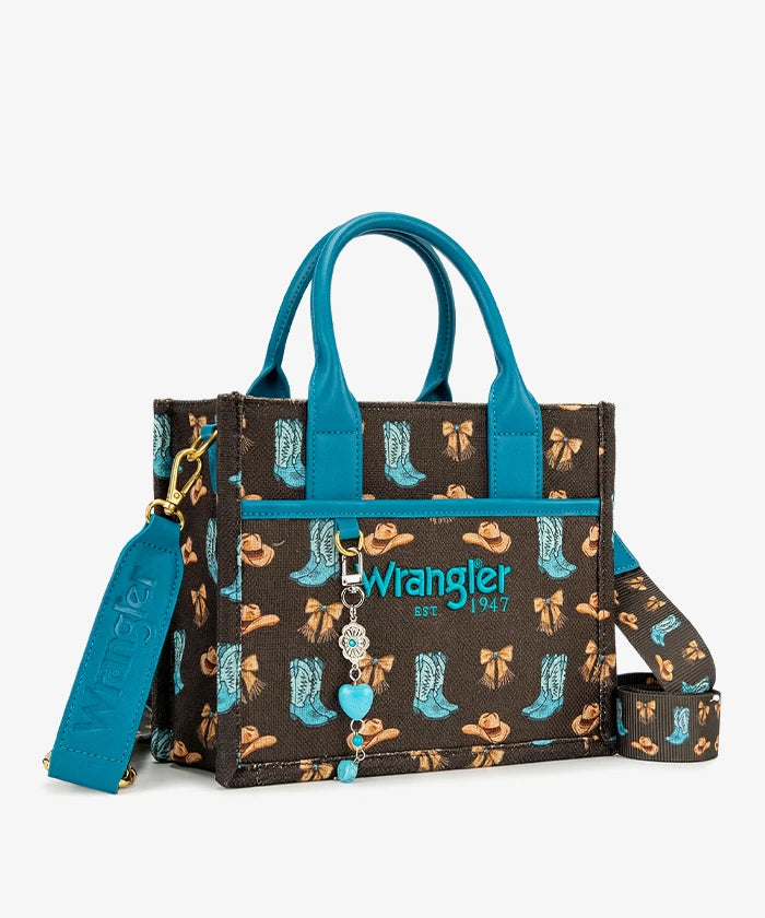 Wrangler Rodeo Icons Canvas Tote Bag