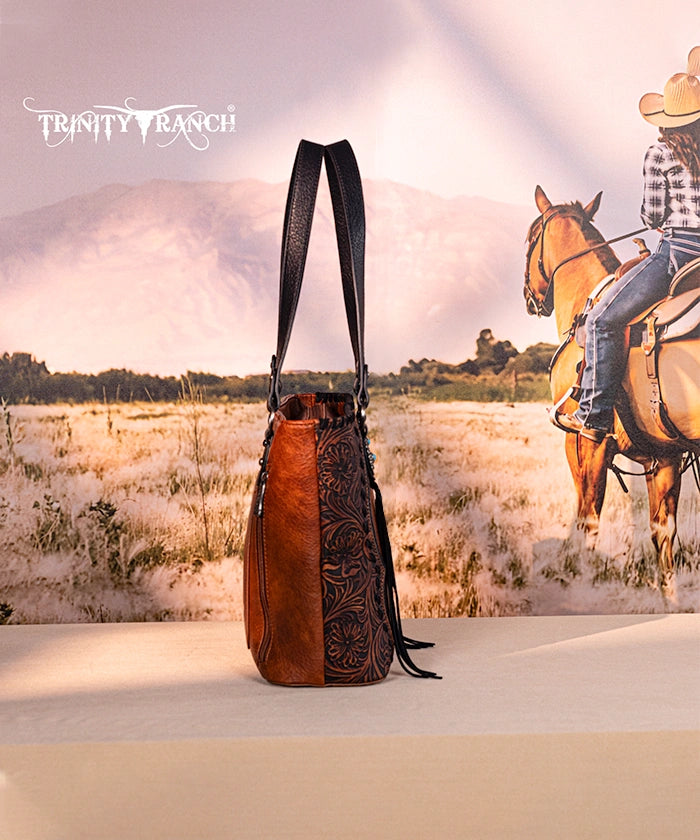 Trinity Ranch Floral Tooled Concealed Carry Tote Bag Collection
