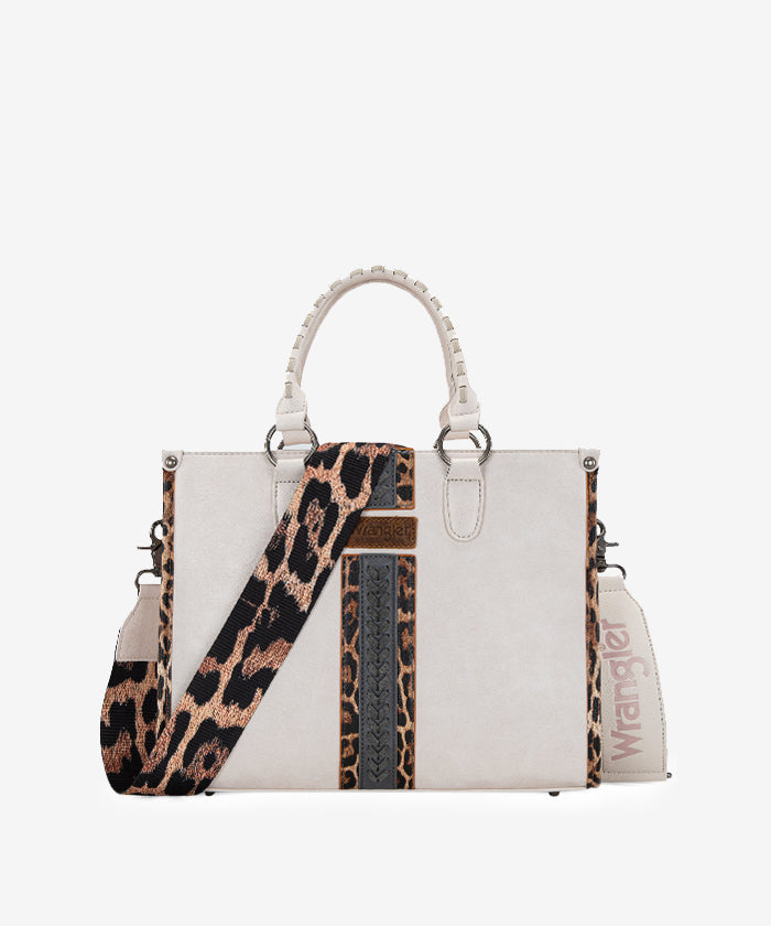 Wrangler Print Whipstitch Concealed Carry Tote Bag