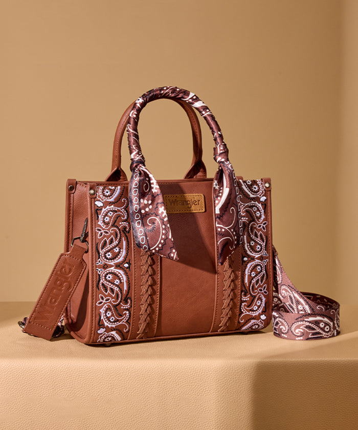 Wrangler Western Desert Paisley Tote Bag