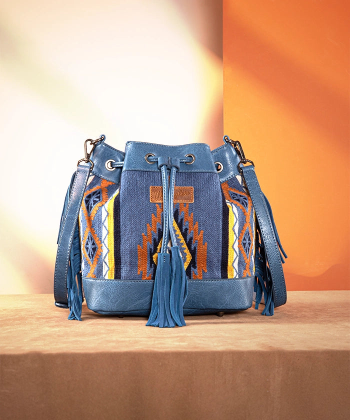 Wrangler Aztec Knitted Bucket Bag Collection